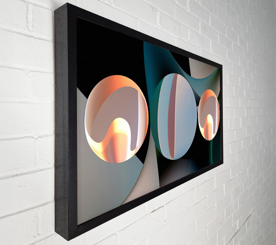  A Canvas Print of Teal Sphere Symphony Canvas Print