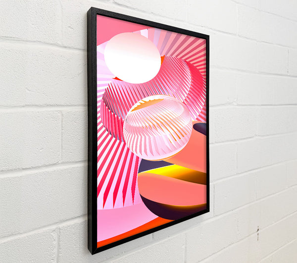 Pink Geometric Symphony