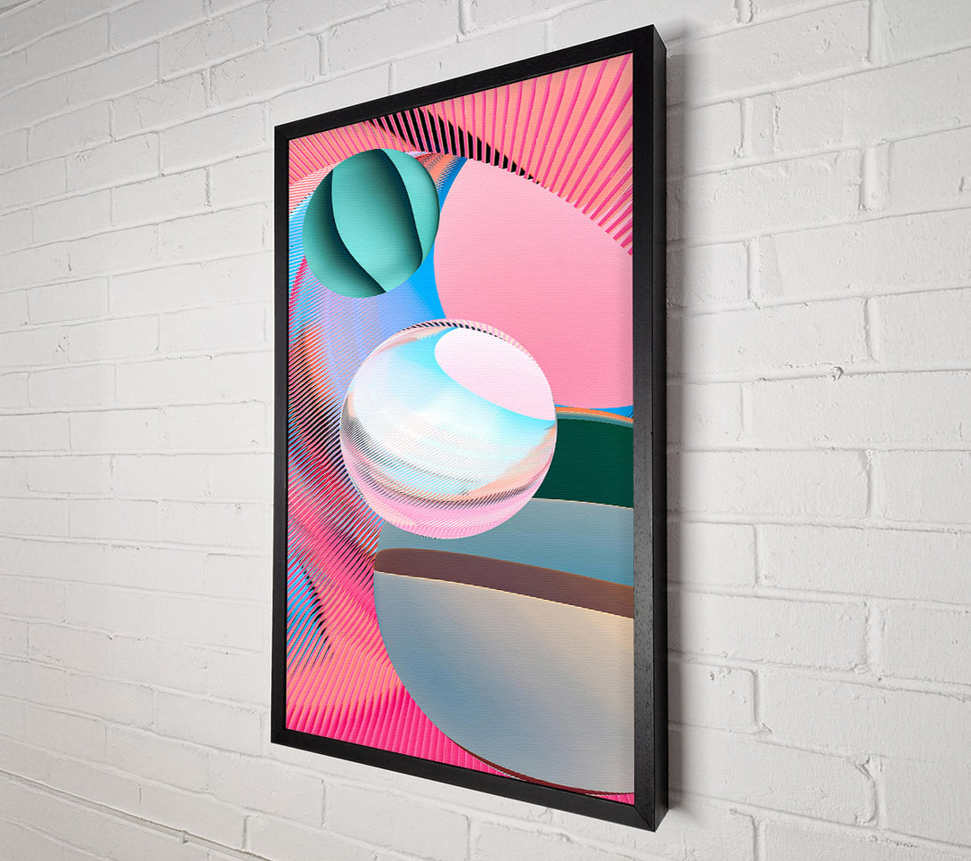  A Canvas Print of Pink Sphere Symphony Canvas Wall Art