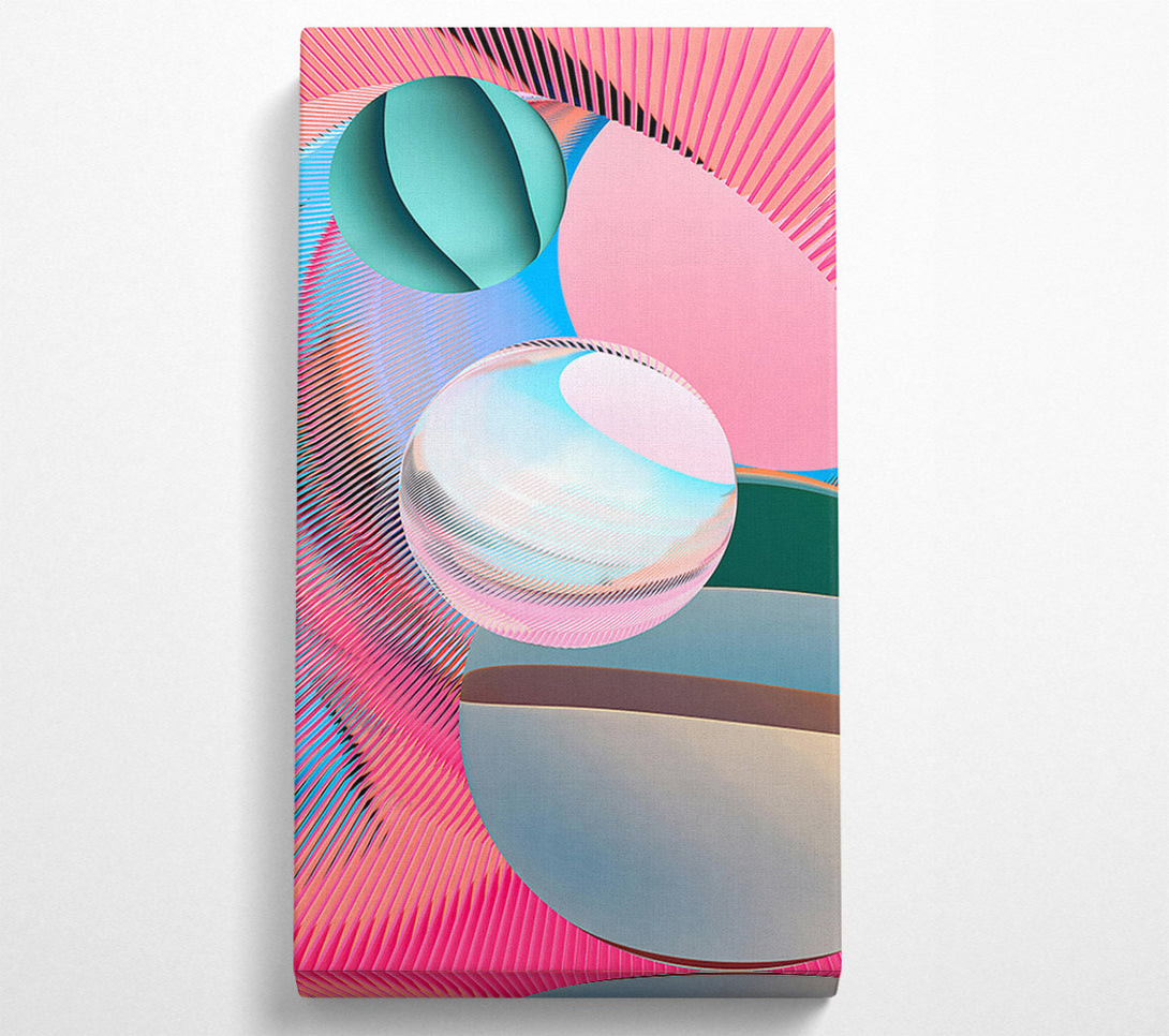  A Canvas Print of Pink Sphere Symphony Canvas Wall Art