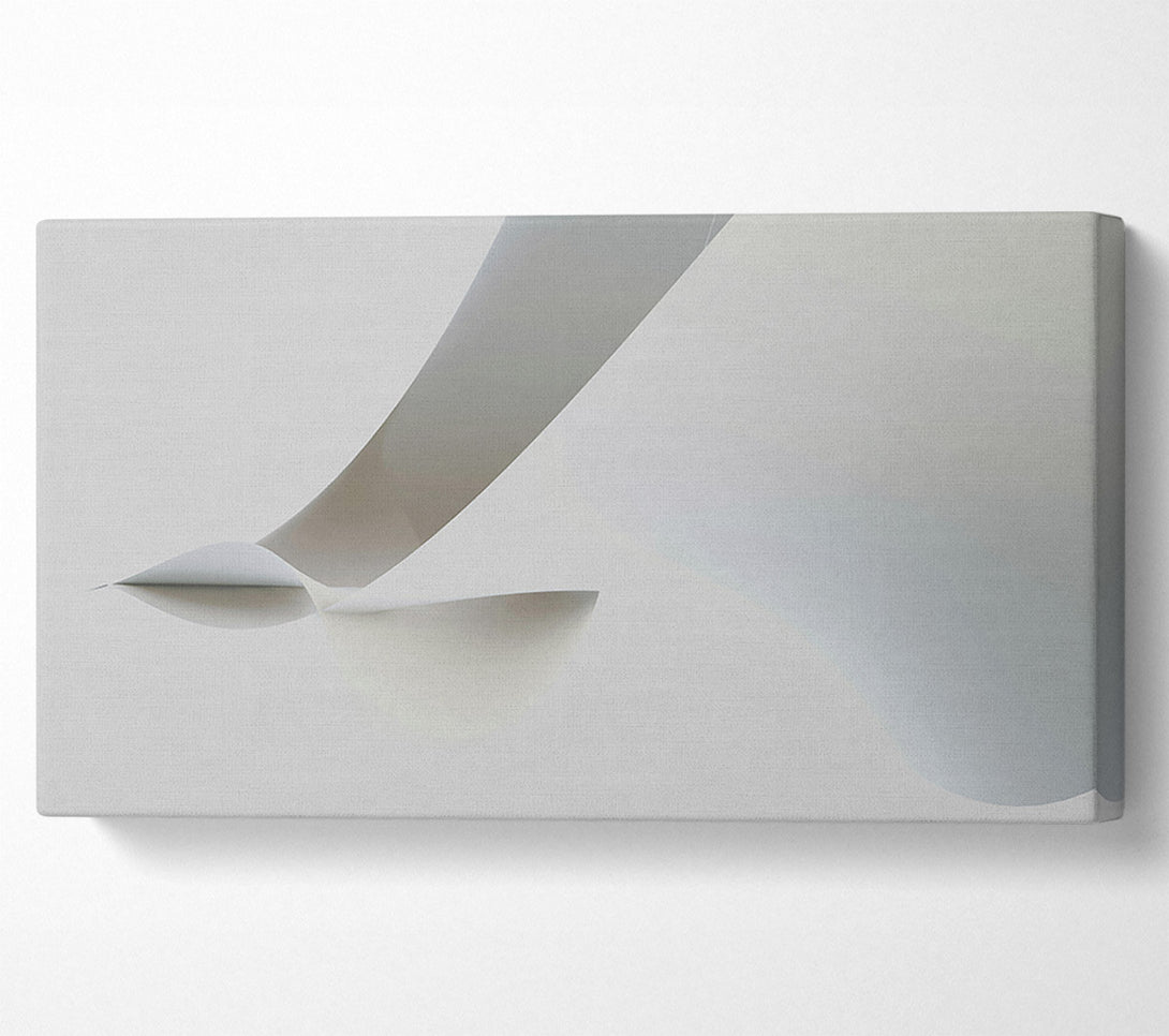  A Canvas Print of White Paper Sculpture Canvas Wall Art