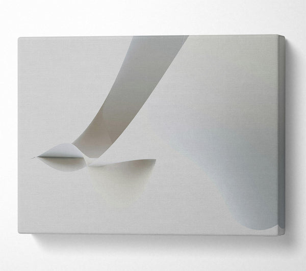  A Canvas Print of White Paper Sculpture Canvas Wall Art