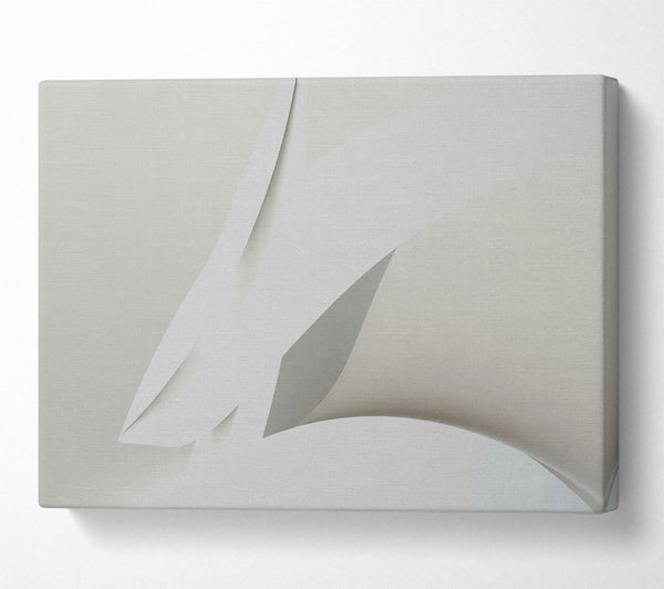  A Canvas Print of Silver Swirling Shapes Canvas Art