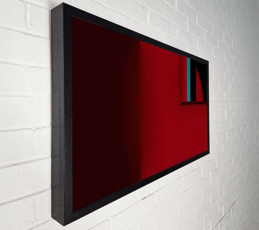  A Canvas Print of Crimson Geometric Form Canvas Wall Art