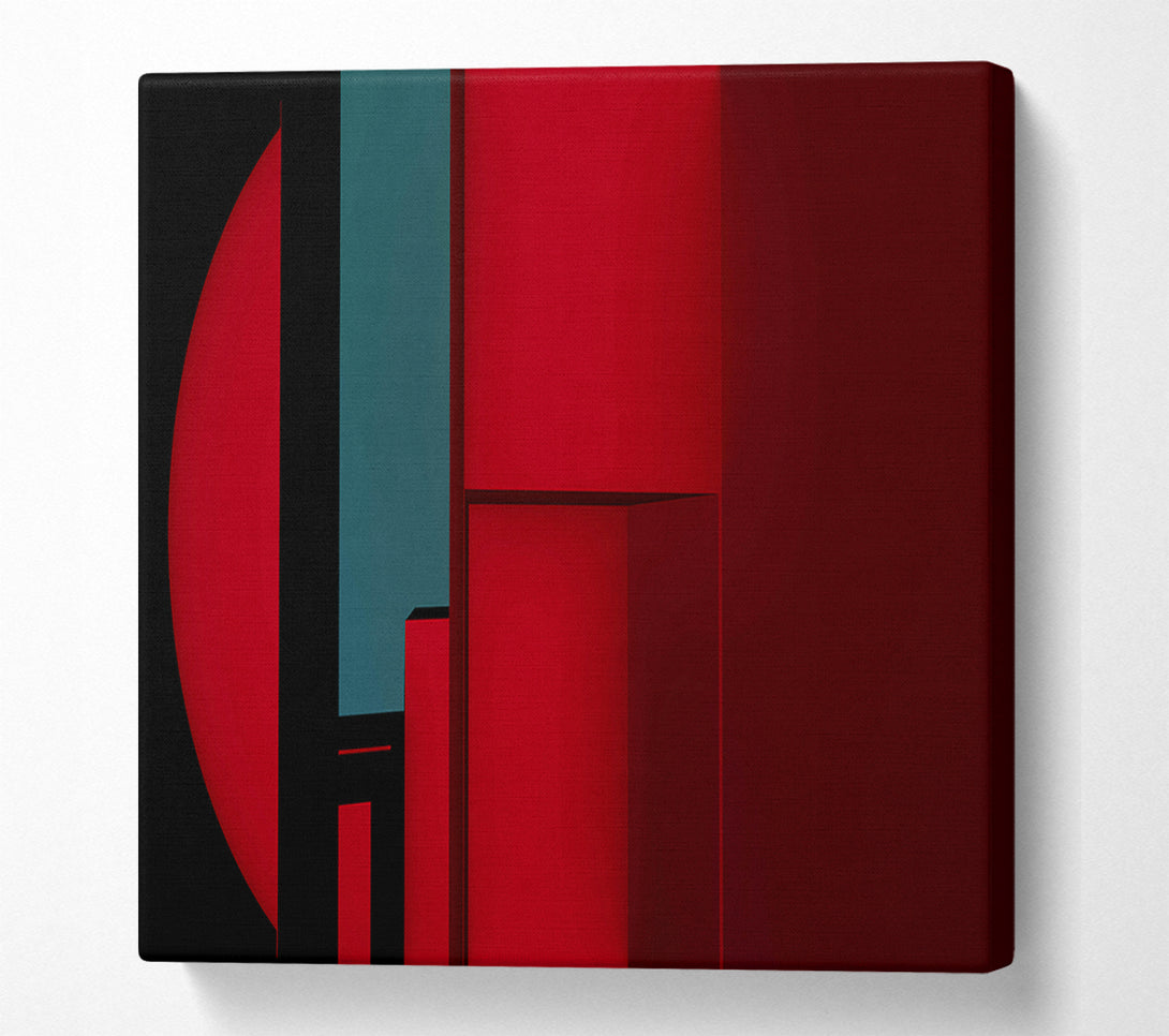  A Canvas Print of Crimson Recesses Canvas Art