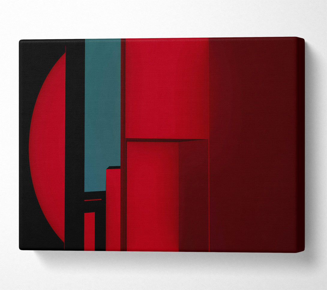  A Canvas Print of Crimson Recesses Canvas Art