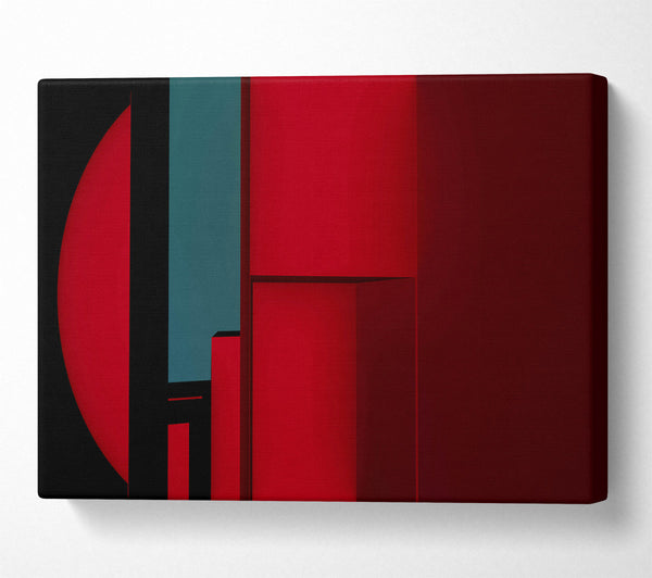  A Canvas Print of Crimson Recesses Canvas Art