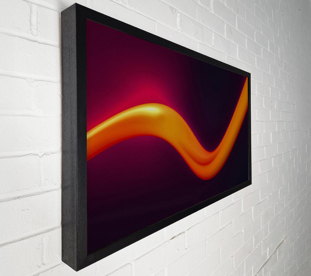 A Canvas Print of Amber Flowing Line Canvas Art