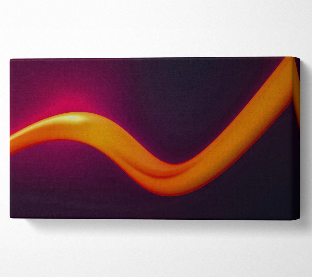  A Canvas Print of Amber Flowing Line Canvas Art