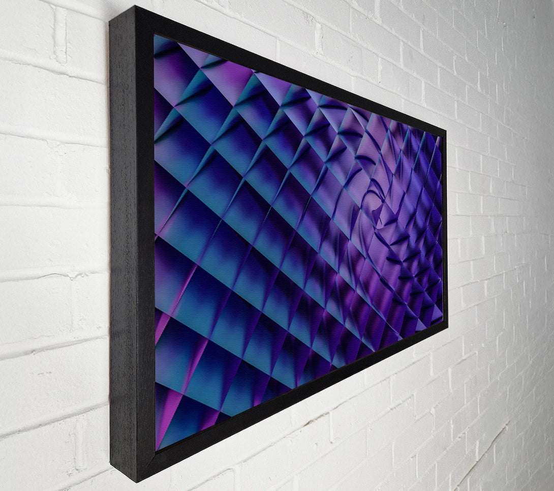  A Canvas Print of Indigo Tiled Dreams Canvas Wall Art