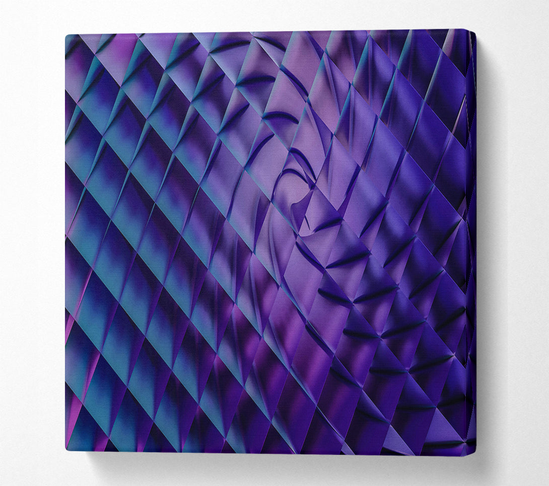  A Canvas Print of Indigo Tiled Dreams Canvas Wall Art