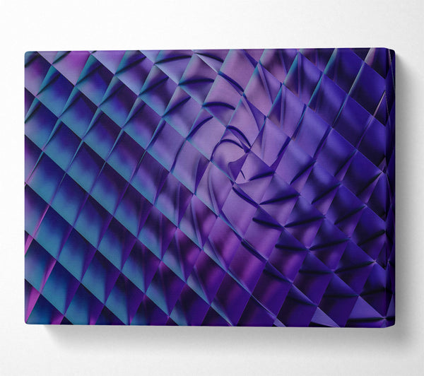  A Canvas Print of Indigo Tiled Dreams Canvas Wall Art