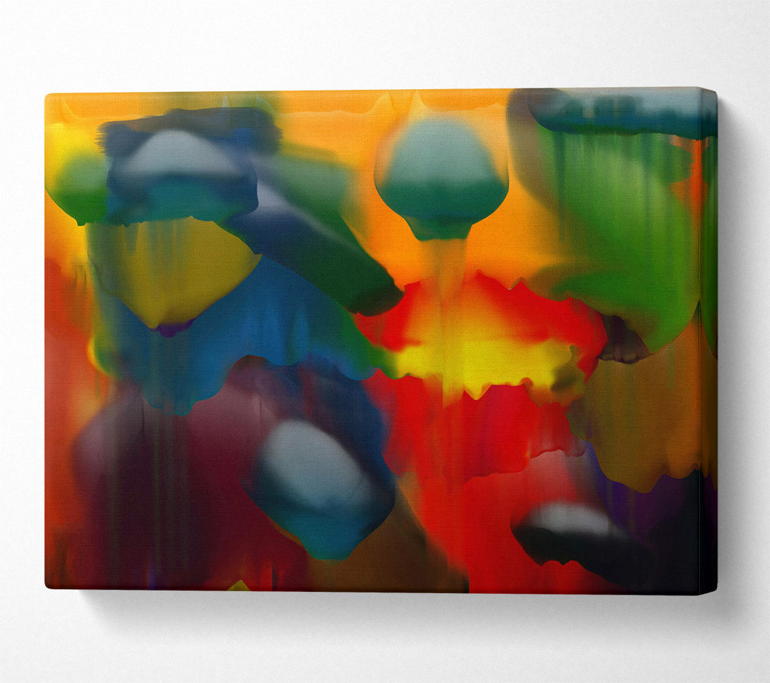  A Canvas Print of Crimson Abstract Dreams Canvas Print