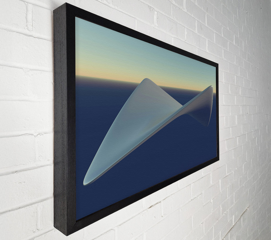  A Canvas Print of Blue Abstract Form Canvas Wall Art