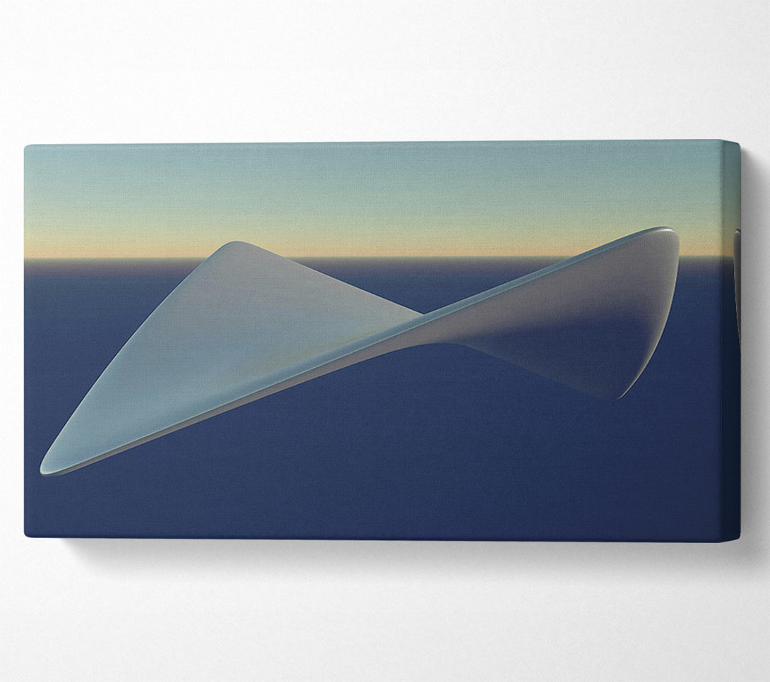  A Canvas Print of Blue Abstract Form Canvas Wall Art