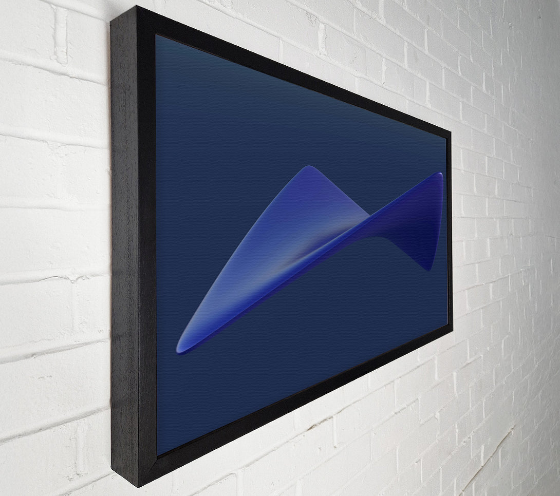  A Canvas Print of Indigo Abstract Form Canvas Print