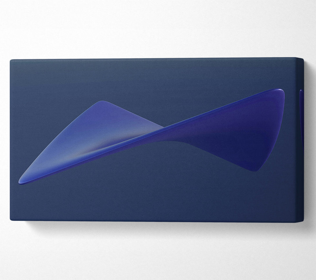  A Canvas Print of Indigo Abstract Form Canvas Print