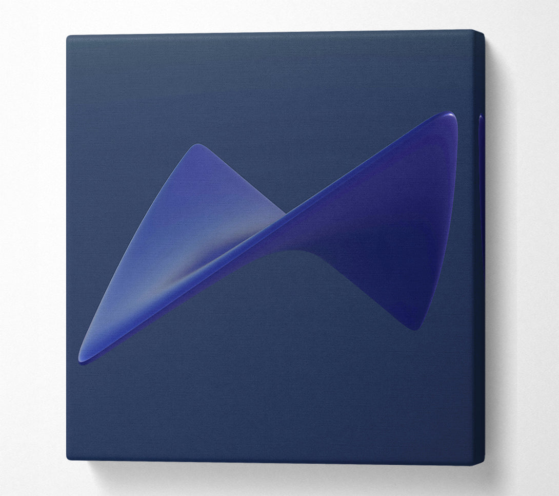  A Canvas Print of Indigo Abstract Form Canvas Print