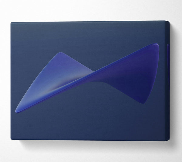  A Canvas Print of Indigo Abstract Form Canvas Print