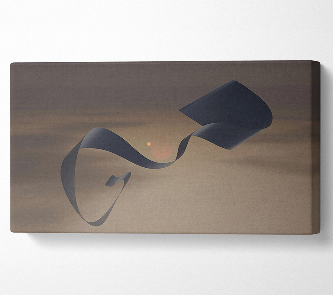  A Canvas Print of Indigo Ribbon Dance Canvas Art