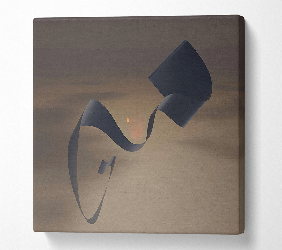  A Canvas Print of Indigo Ribbon Dance Canvas Art
