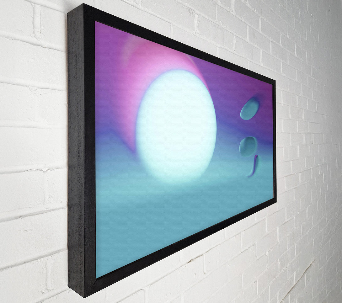  A Canvas Print of Blue Glow And Shapes Canvas Print