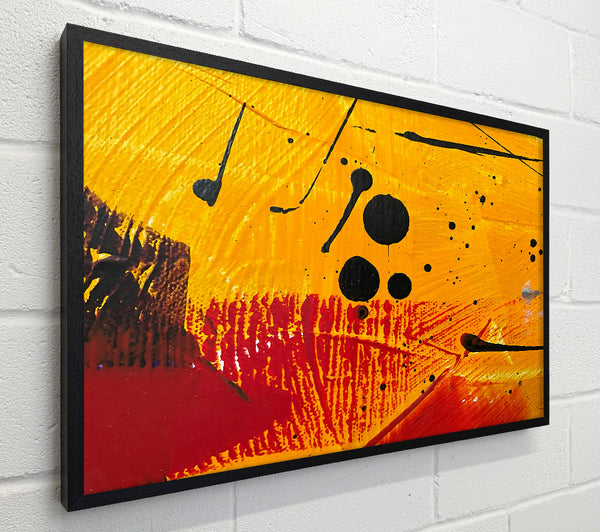 Golden Abstract Splatter