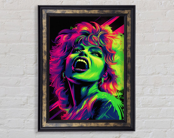 Terrors Of Neon Framed Print