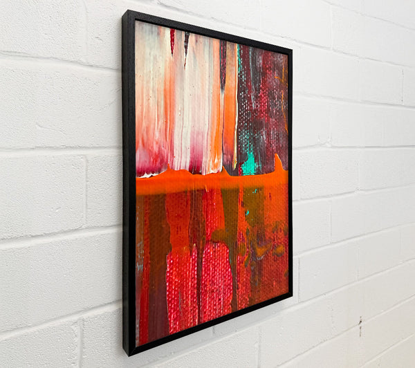 Crimson And Orange Drip