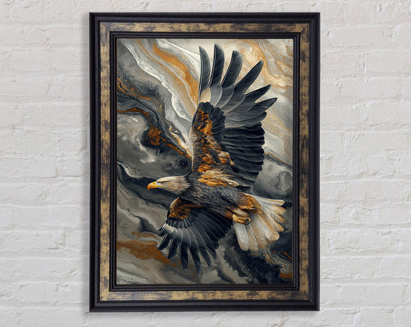 The Abstract Eagle Framed Print