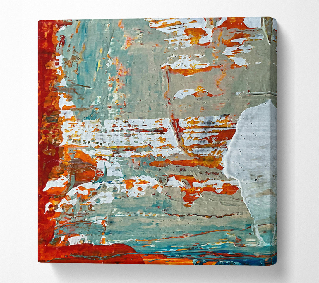 A Canvas Print of Orange Abstract Sky Canvas Art