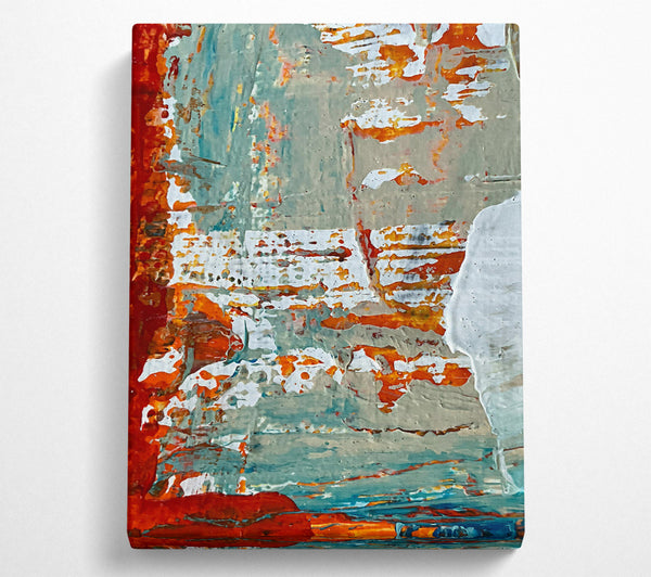  A Canvas Print of Orange Abstract Sky Canvas Art