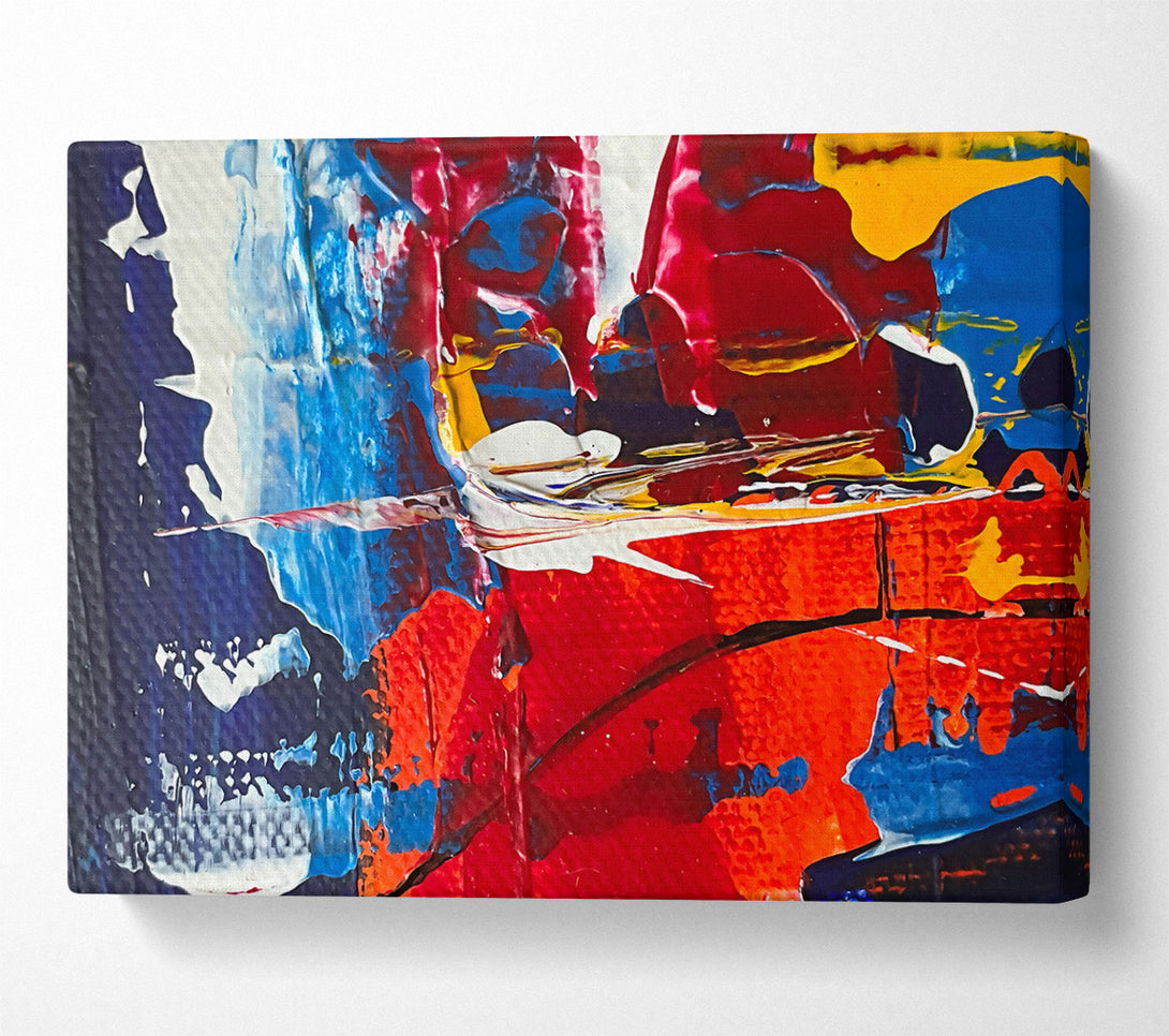  A Canvas Print of Crimson Swirl Abstract Canvas Print