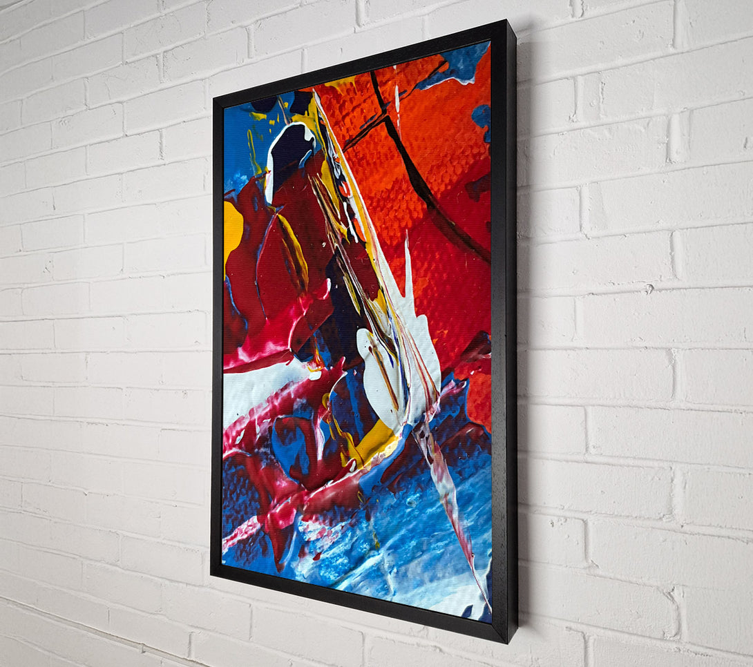  A Canvas Print of Blue And Crimson Dance Canvas Print