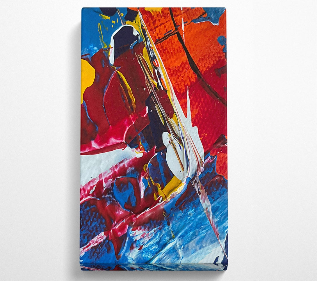  A Canvas Print of Blue And Crimson Dance Canvas Print
