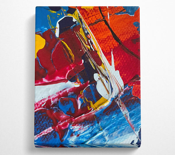  A Canvas Print of Blue And Crimson Dance Canvas Print