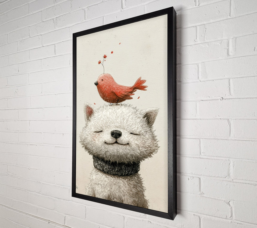  A Canvas Print of The Bird And The Dog Canvas Wall Art