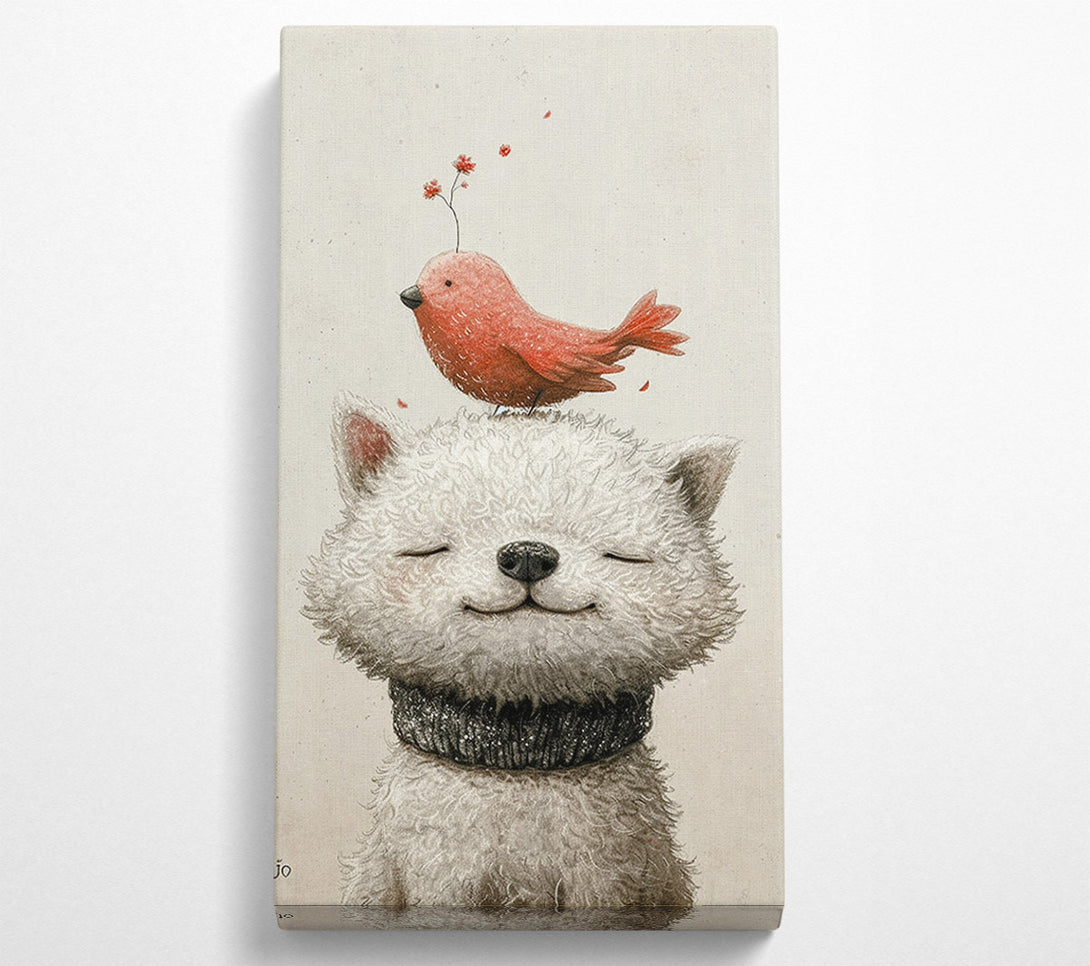  A Canvas Print of The Bird And The Dog Canvas Wall Art