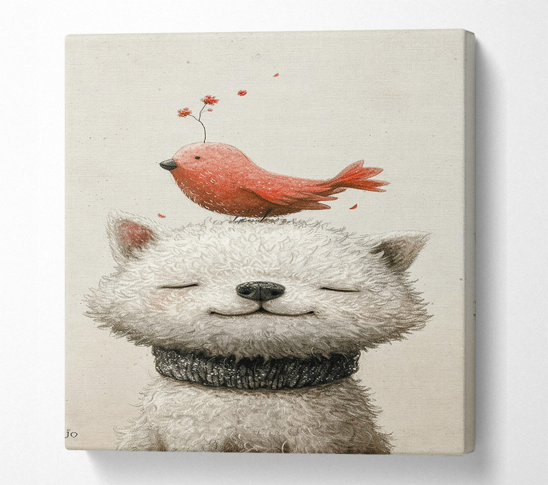  A Canvas Print of The Bird And The Dog Canvas Wall Art