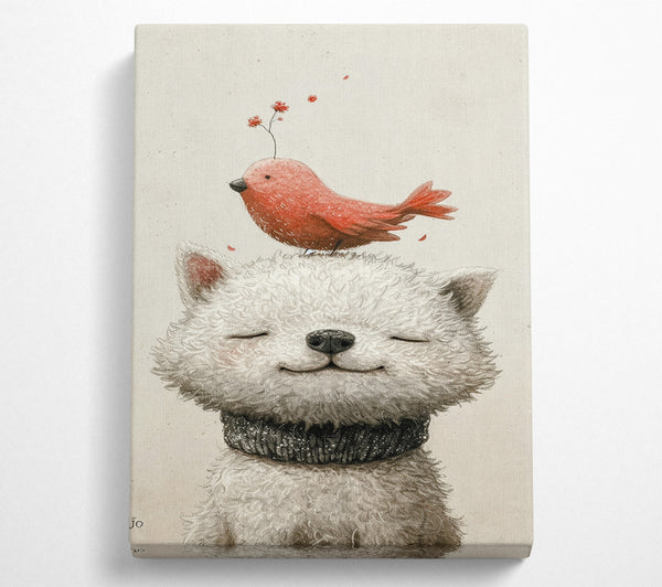  A Canvas Print of The Bird And The Dog Canvas Wall Art