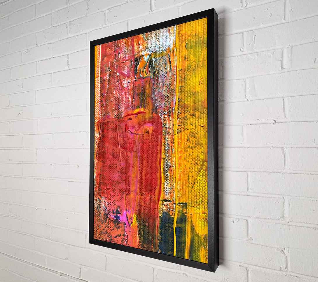  A Canvas Print of Crimson Abstract Scape Canvas Wall Art