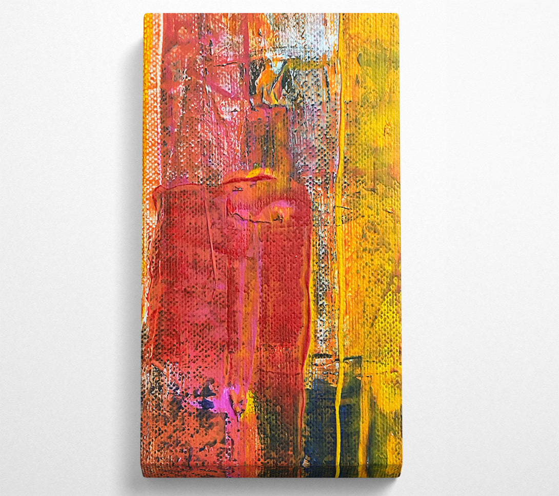 A Canvas Print of Crimson Abstract Scape Canvas Wall Art