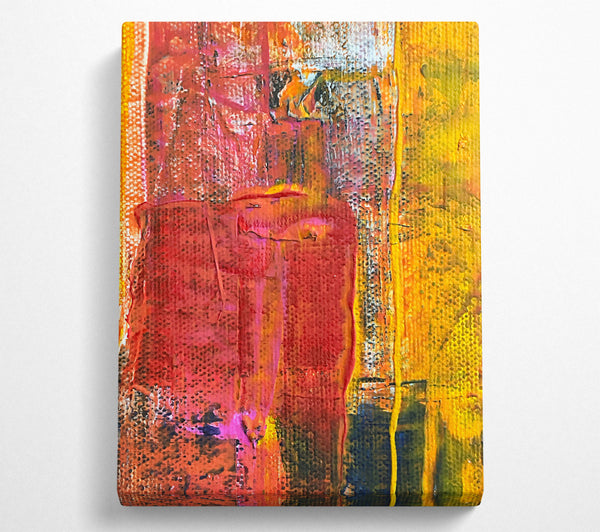  A Canvas Print of Crimson Abstract Scape Canvas Wall Art