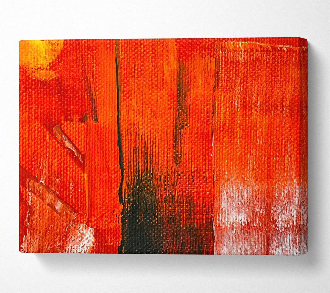  A Canvas Print of Crimson Canvas Strokes Canvas Print