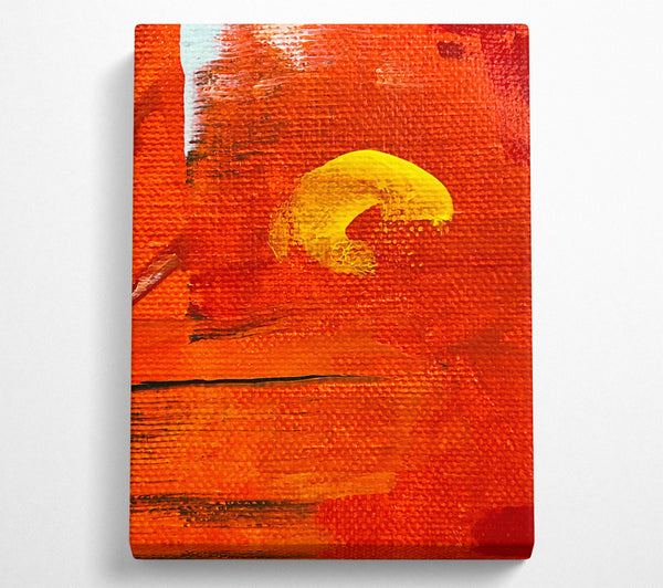  A Canvas Print of Sunset In Orange Canvas Art