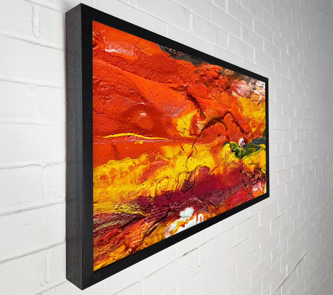  A Canvas Print of Orange Abstract Canvas Print
