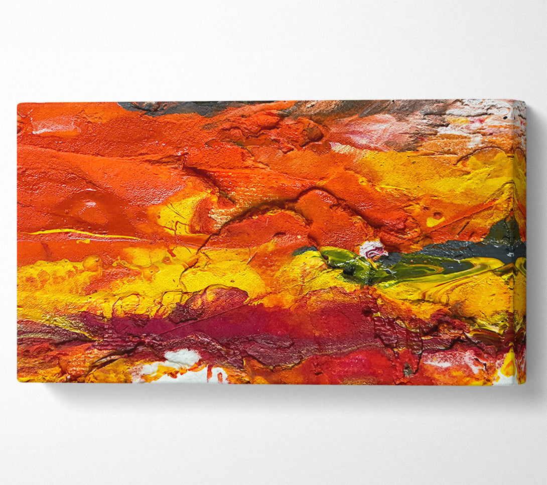  A Canvas Print of Orange Abstract Canvas Print