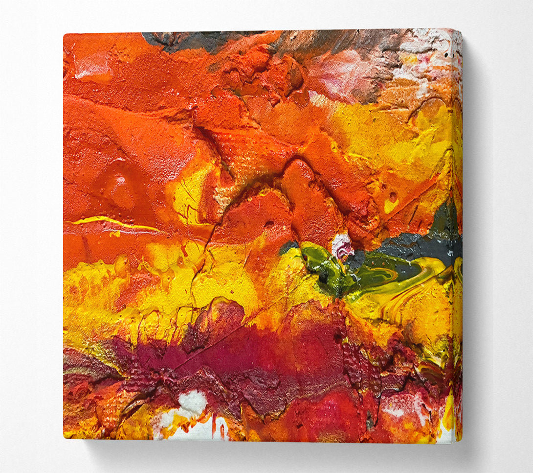  A Canvas Print of Orange Abstract Canvas Print