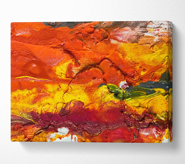  A Canvas Print of Orange Abstract Canvas Print