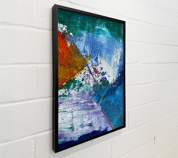 Teal Abstract Burst